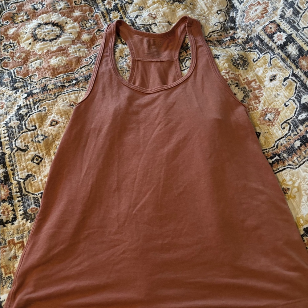 Fleo Women's Tank Top - Rust Brown